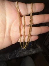 14k Gold filled Miami Cuban Curb Link 3mm Chain 23 inch