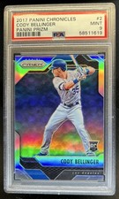 2017 Chronicles Cody Bellinger Prizm RC Rookie #2 Dodgers PSA 9