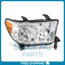 Headlights Passenger Side OE Style Head Lamp for 2007-2017 Toyota Tundra/Sequoia