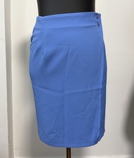 blue A line straight pencil skirt midi Size 7/8