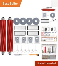 22-Pack Accessories Kit for Roborock Qrevo Vacuums - Ultimate Cleaning Solution