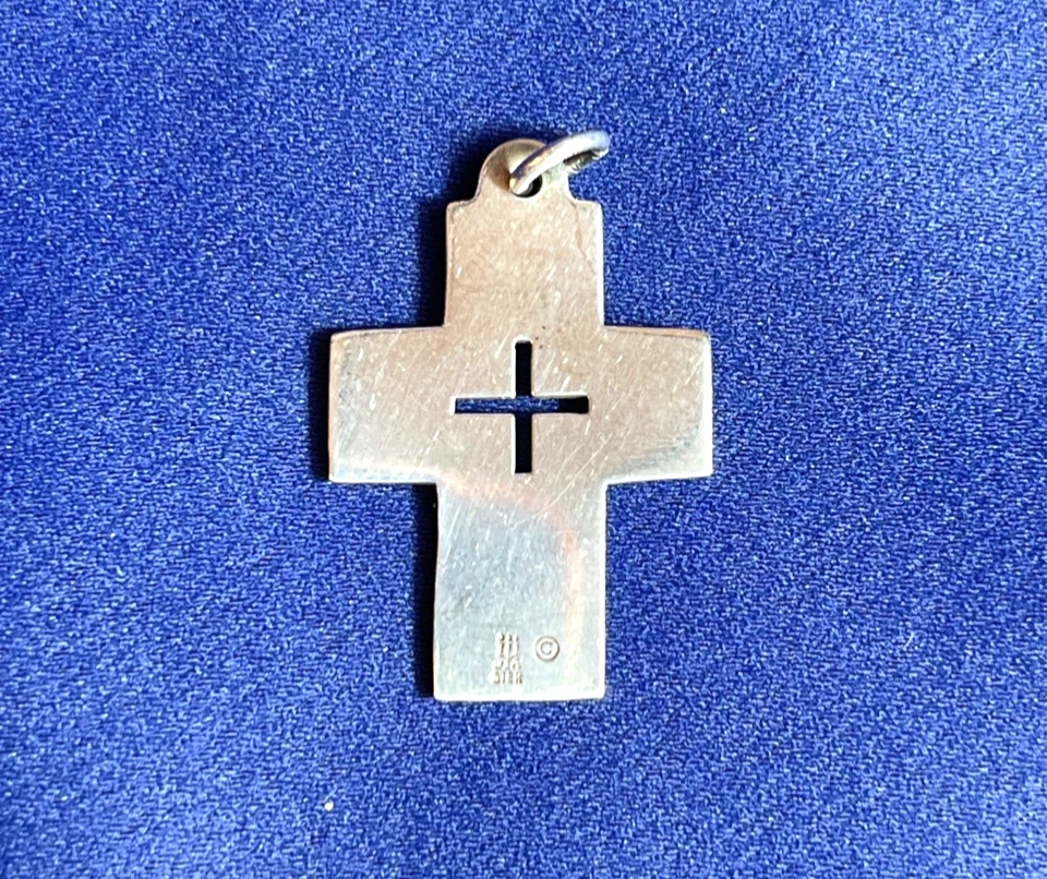 Colgante Cruz Misión James Avery Plata Esterlina 1.5" De Colección Retirado Difícil de Encontrar Raro Foto 2 de 4