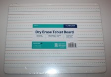 Wexford Dry Erase Tablet Board 11.9 x 9 in Ruled Handwriting Practice White NEW