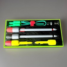 Test Light Lamp Puncture Piercing Probe Set Flexi Toolbox Tray 4mm Banana Diag