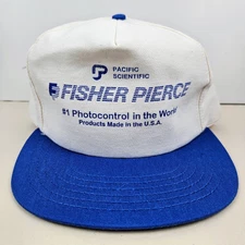 Vintage USA MADE Pacific Scientific Fisher Pierce Trucker Hat Snapback Cap