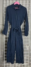 Reformation Women’s Size 8 Linen Jumpsuit Belt Button Up Made In USA