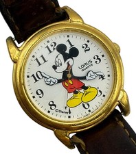Disney Lorus Mickey Mouse Rotating Arms 30mm Men’s Watch New Battery