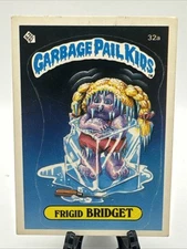 1985 Garbage Pail Kids Frigid Bridget 32a Series 1 Vintage Stickers OS1 Glossy
