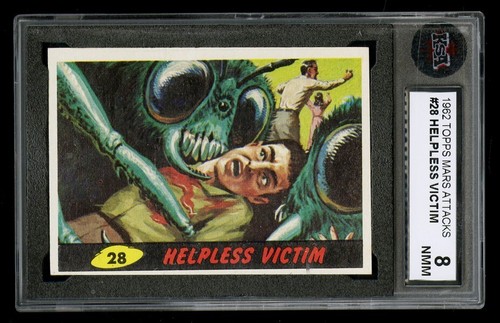 1962 Topps Mars Attacks #28 Helpless Victim — KSA 8