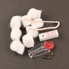 Repair Parts : 6 Flint Stone, 1 Wick, Cotton Wadding And Felt for Zippo lighter