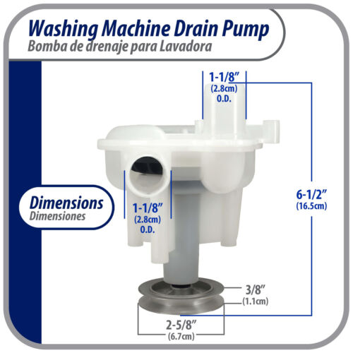 Appli Parts WP6-2022030AP Washing Machine Drain Pump Compatible with Whirlpool r - Picture 2 of 5