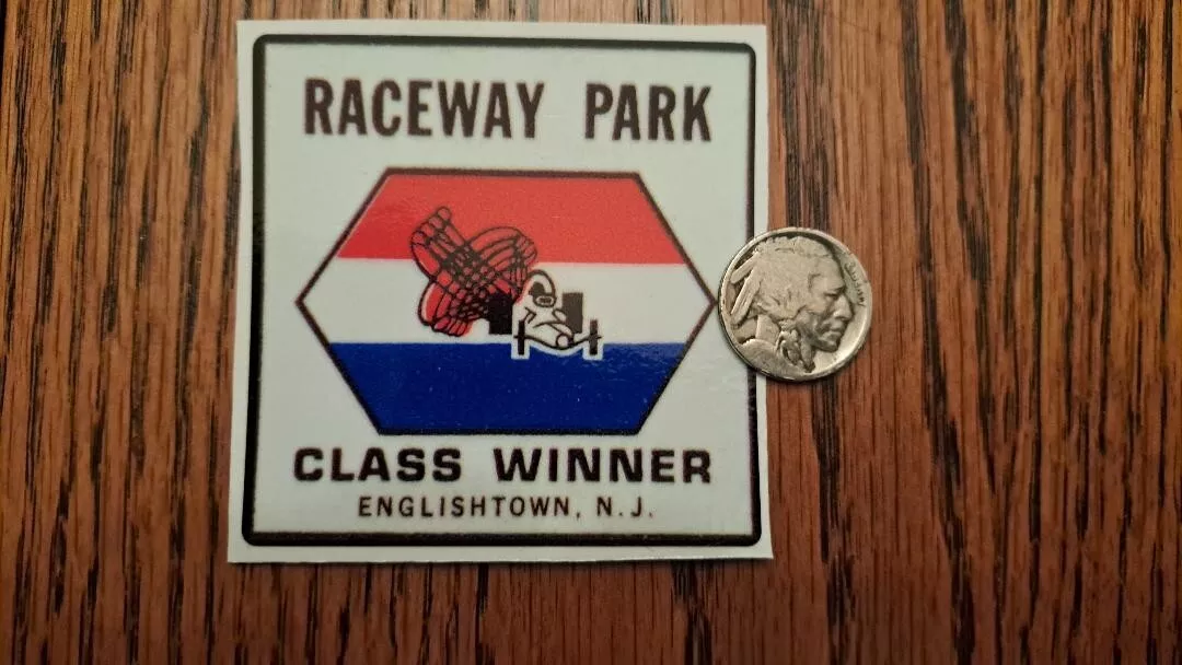 ENGLISHTOWN RACEWAY PARK CLASS WINNER STICKER