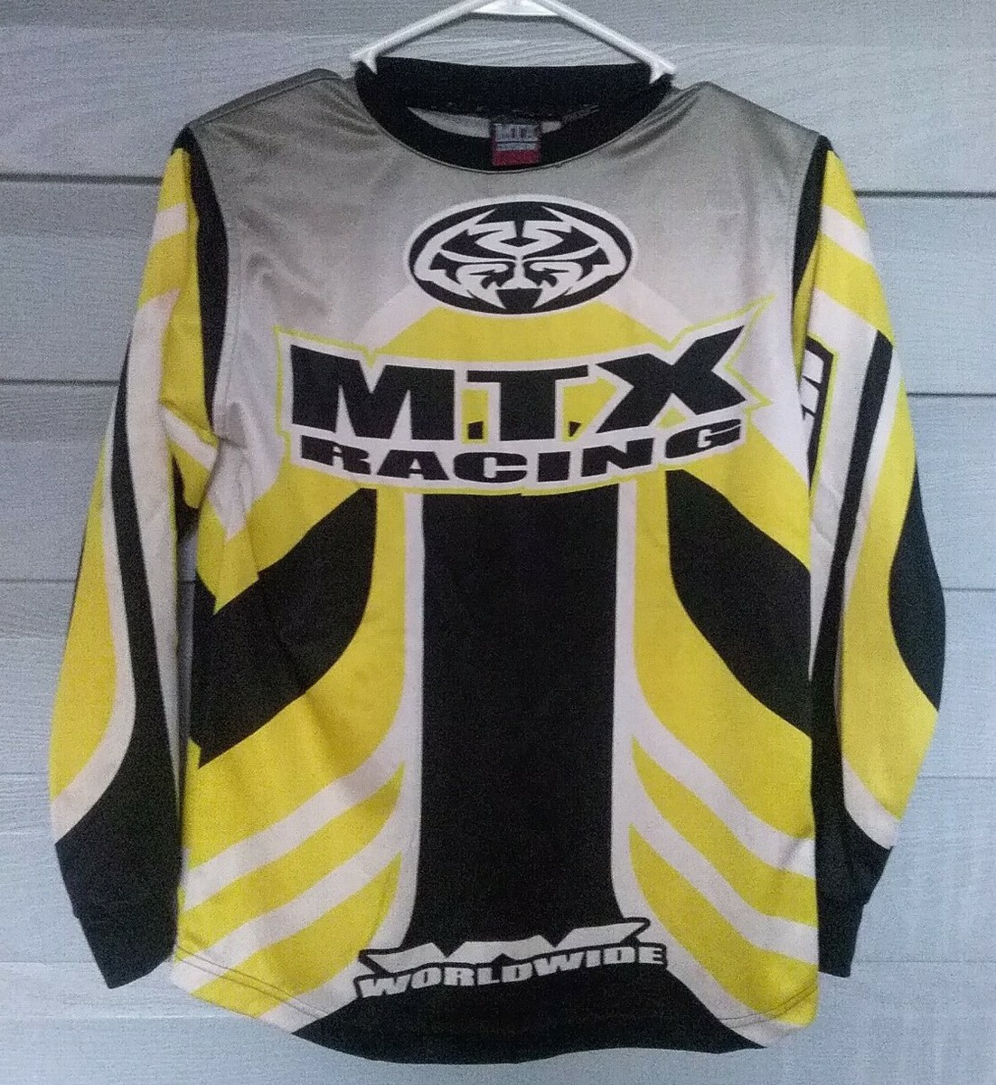 MTX Racing YELLOW Jersey Shirt Motocross Dirt Bike Off Road Size S
