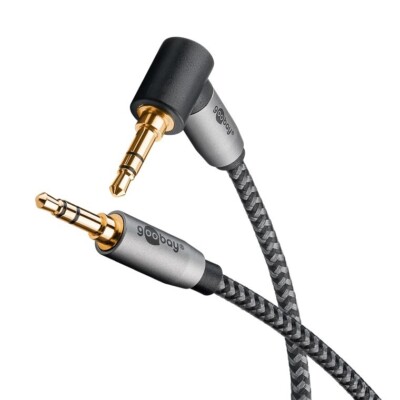 2m AUX IN Kabel Kopfhörerkabel Audio Klinkenkabel 3,5 mm Klinke 90° Winkel