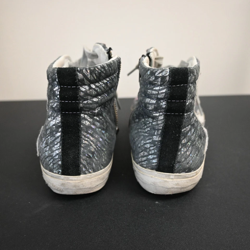 Zapatillas altas GOLDEN GOOSE Slide púrpura gamuza metálicas talla 39 Foto 3 de 4