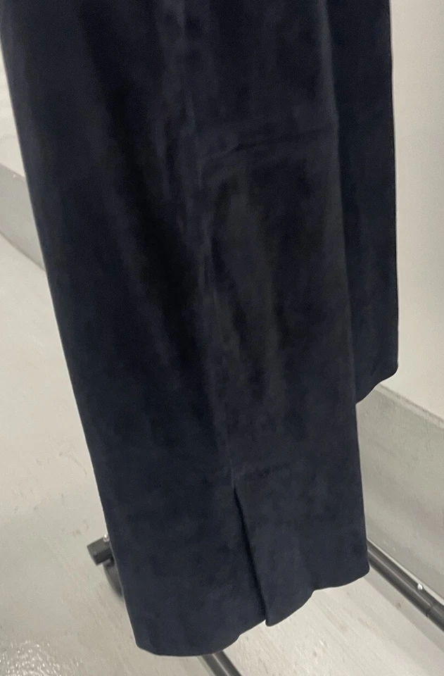 Vince, Nuevo sin Etiquetas $949, 100% Cuero, Traje Azul Marino Pantalones Rectos, Talla M Foto 3 de 4