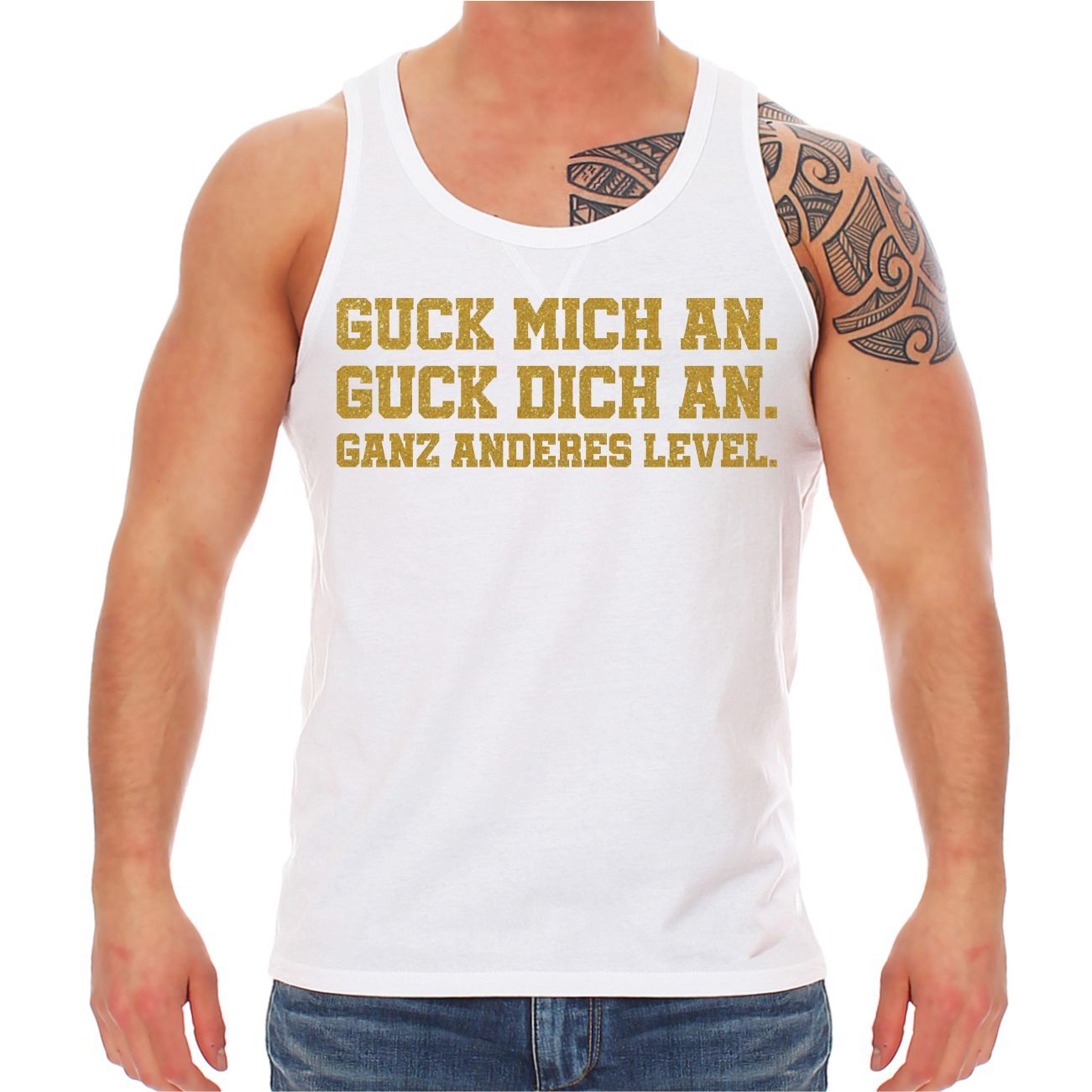 ALTRA Camicia con spalline tank top guardami a MOLTO ALTRO LIVELLO divertente