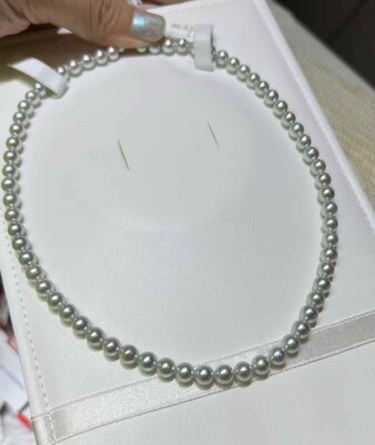 New stock Aurora Madama smooth 8-8.5MM Japanese Akoya pearl necklace