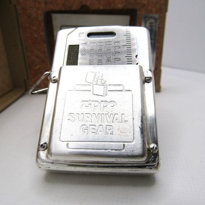 Survival Gear Tool Zippo Oil Lighter 1992 Fired Rare | eBay