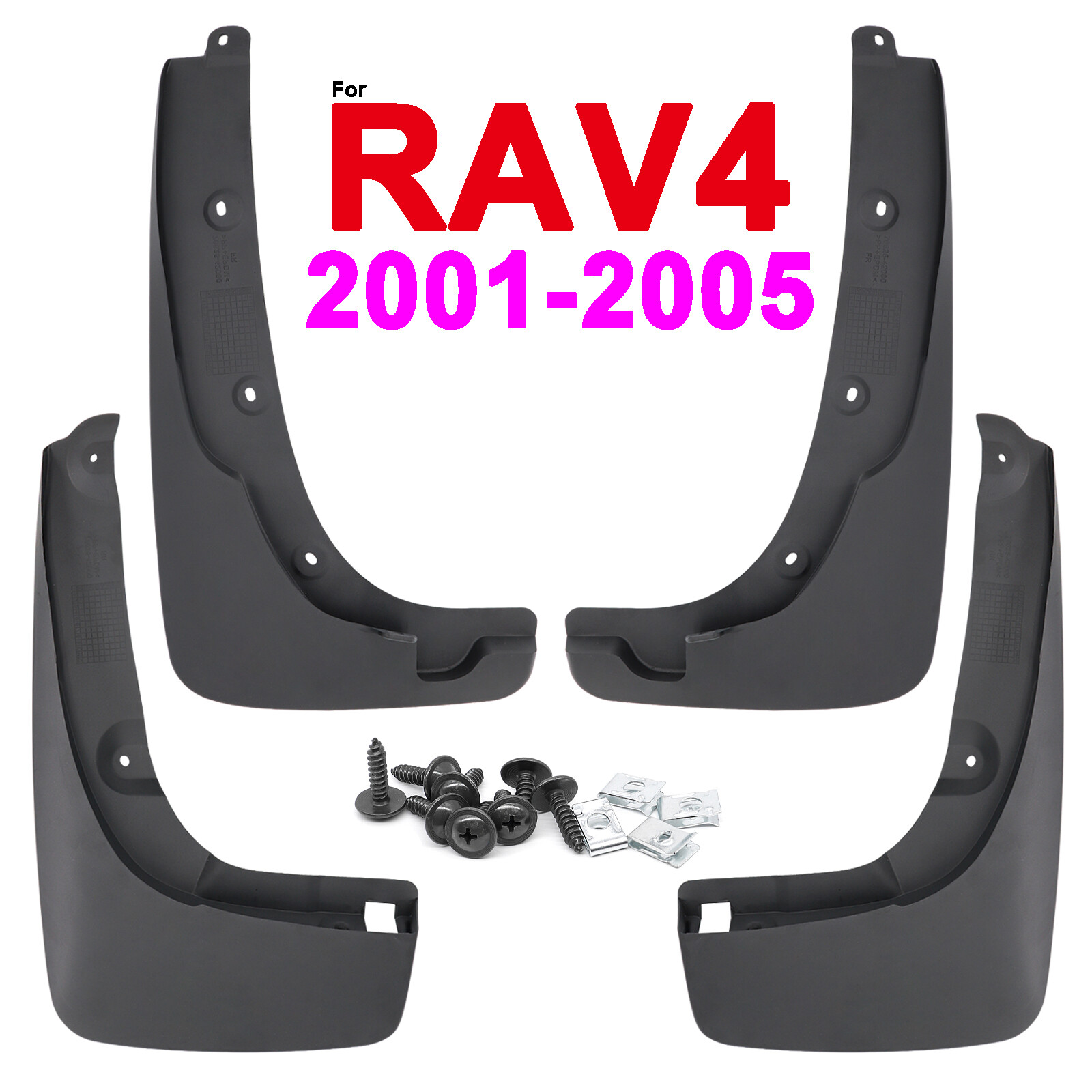 Mud Flaps Set Splash Guards Mud Flap Mudguards Fender For Toyota RAV4 2001-2005-image