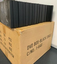 100  DVD black  Jackets Holder  No DVD inside one box contain 100 