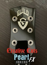 Guild G Shield logo Aged Pearl Guitar Headstock Logo Vinyl Sticker Decal