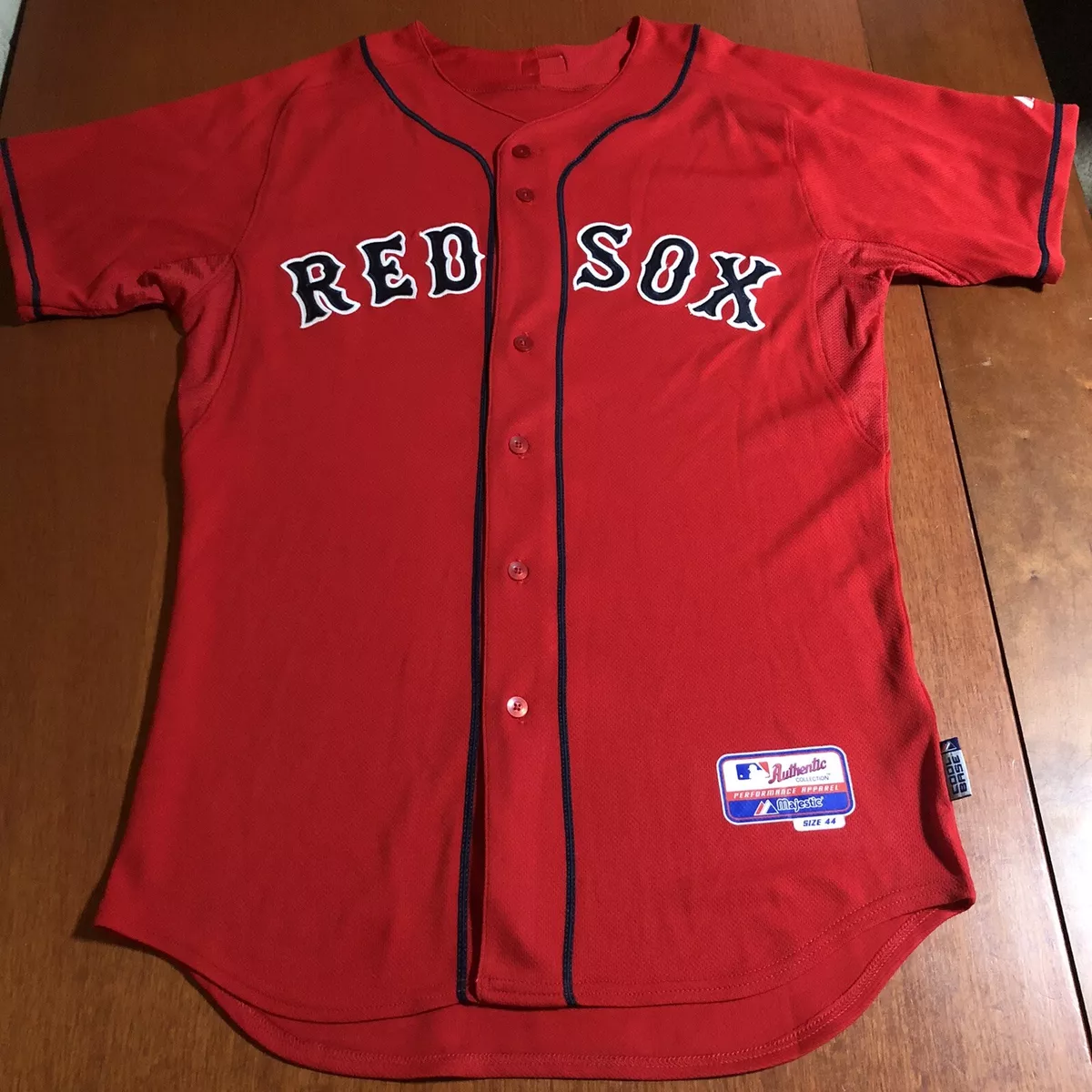 Majestic Authentic Boston Red Sox MLB Cool Base Jersey Red Alternate Large  44