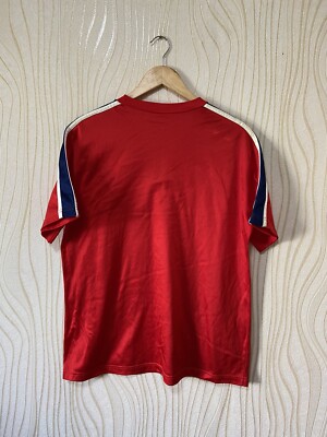 LE COQ SPORTIF FOOTBALL SHIRT SOCCER JERSEY VINTAGE sz L RED | eBay