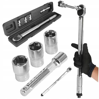 Drehmomentschlüssel-Set 5–210 Nm – Mit 1/2", 3/8" Und 1/4" Antrieb Für Präzises Anziehen