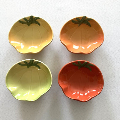 Williams Sonoma Ceramic Heirloom Tomato Dipping Salsa Bowls Dishes Set of 4
