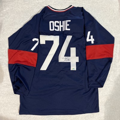 TJ Oshie Signed Custom Team USA Jersey 