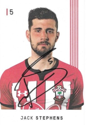 JACK STEPHENS SIGNED SOUTHAMPTON FC OFFICIAL CLUB 6x4 PROMO CARD UK