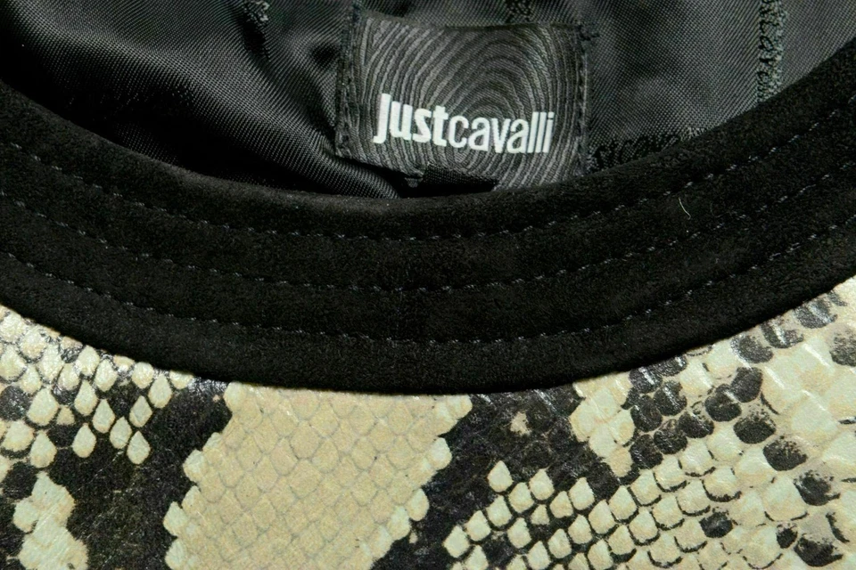 Just Cavalli Women's Suede Leather Snake Print Cropped Top US S IT 40 - Photo 4/4