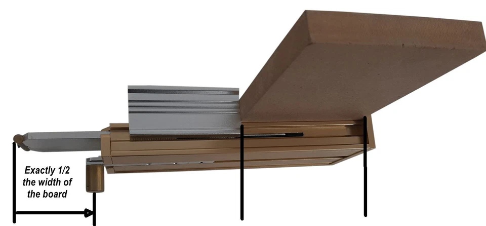 Prazi Router Table Fence Positioning System for centering on your lock miter bit - Image 3 of 4