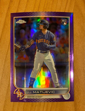 2022 Topps Chrome Update Baseball Purple Refractor #USC190  J.J. Matijevic