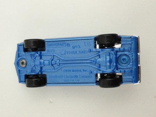 2011 Matchbox Heritage Classics #15 1971 Pontiac Firebird Formula (Blue) - LOOSE - Picture 7 of 7