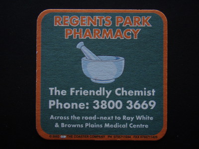 REGENTS PARK PHARMACY NEXT TO RAY WHITE 38003669 COASTER