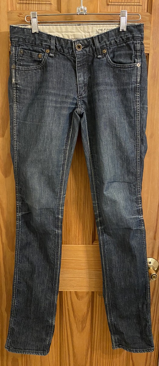 Rag & Bone USA Handmade Size 26x32 Skinny Distressed Blue  display picture 2