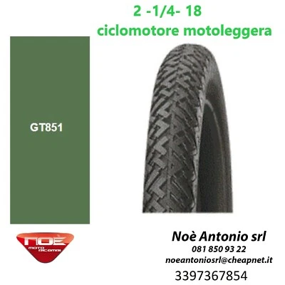 GOODTIRE pneumatico gomma 2 1/4 18 motoleggera ciclomotore 2-1/4-18 veicoli d'epoca 2 25