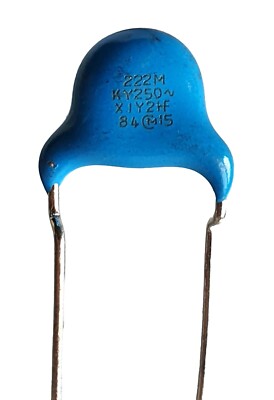 4pcs]2200pF X1Y2, 250V 222M MURATA(JAPAN) KY Safety Capacitor