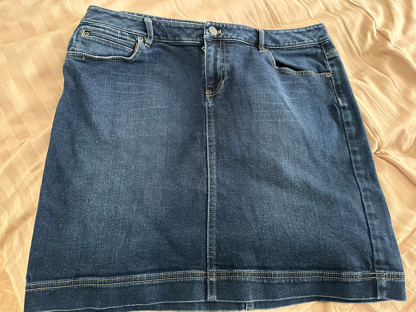 J.jill Blue Skirt Sz 12 For Women (B200)