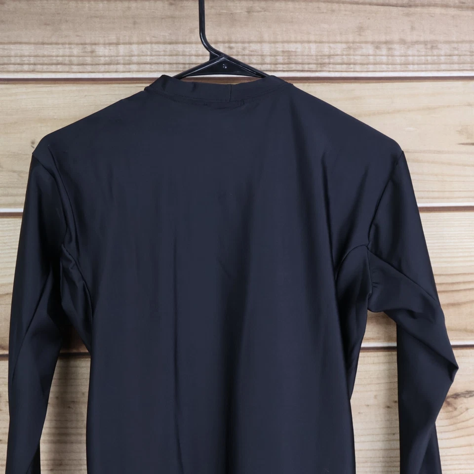 Camisa Starter Activewear Manga Larga Niños Talla L Negra Poliéster Ajustada Elástica Foto 4 de 4