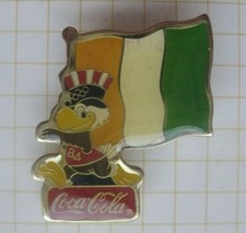 ELFENBEINK&Uuml;STE FLAG / COCA-COLA OLYMPIA LOS ANGELES `84 MASCOT SAM ... Spange603