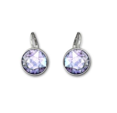 Swarovski Bella Pierced Earrings Tanzanite Purple #5030703 Authentic New in Box