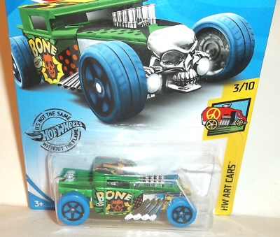2020 HOT WHEELS 1:64 HW ART CARS 3/10 GREEN BONE SHAKER HW 159/250