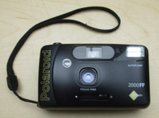 Polaroid 2000 FF Focus Free Auto Flash 35MM Film Camera WORKING GOOD TESTED