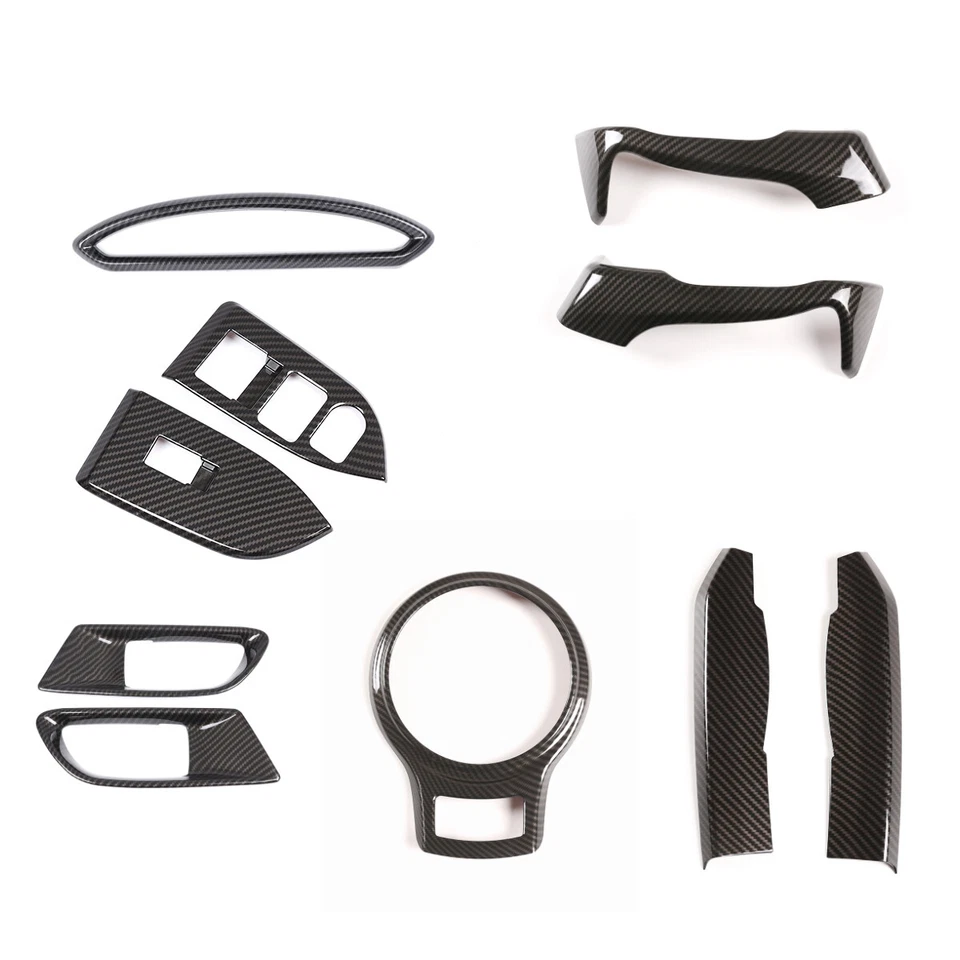 Borde decorativo interior ABS de carbono para Toyota 86 Subaru BRZ 12-20 Scion FR-S Foto 2 de 4