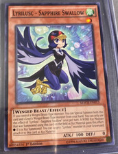 YuGiOh Lyrilusc - Sapphire Swallow - MACR-EN013 - Common - 1st Edition Damaged
