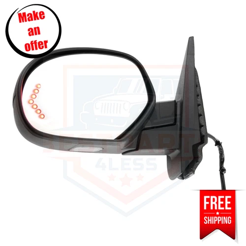 Kool Vue CV122EL-S Mirror left side for 08-13 Chevrolet Silverado 1500 LT, LTZ