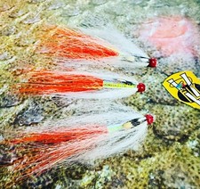 3 V Fly 1/2 Inch AF Birgham JC Rocket Shrimp Copper Salmon Tube Flies & Trebles